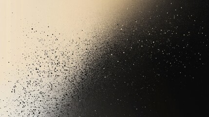 Poster - Artistic gradient transitions from light to dark with scattered particles creating a mesmerizing visual experience
