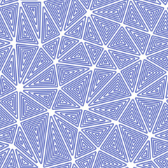 Poster - Triangles Background. Multiple repeated inner triangles. Large shape size. Solid Color style. Seamless pattern. Classy vector tiles. Awesome vector illustration.