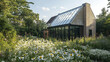 © Thanthara - House with greenhouse extension surrounded by wild garden