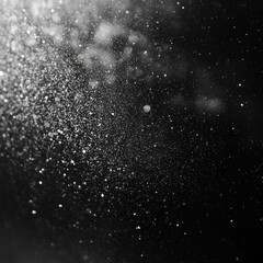 Poster - Mysterious particles illuminate the darkness with shimmering details during a stunning display