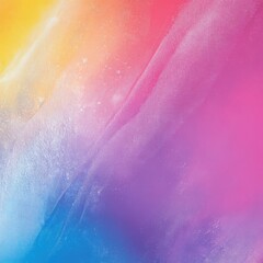 Poster - Colorful abstract background blending vibrant hues of blue, pink, yellow, and orange in a smooth, artistic design