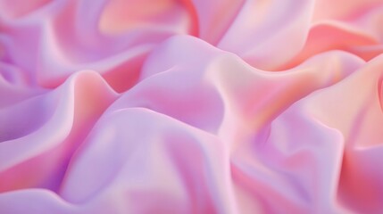 Poster - Flowing fabric in soft pastel colors creates a tranquil and serene atmosphere suitable for design inspiration