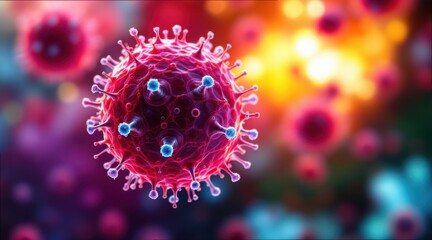 Poster - Detailed View of Engineered Blood Cells in Gigapixel Quality