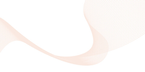 Wall Mural - abstract soft line wave vector design isolated on white background perfect for poster, banner, heade