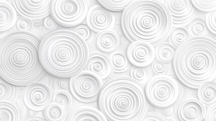 Poster - white abstract modern transparency circle presentation background abstract geometric background with