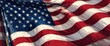© WutStock02 - A vibrant American flag proudly waves in the breeze, showcasing its iconic red and white stripes alongside a deep blue field adorned with bright white stars, symbolizing unity and freedom.