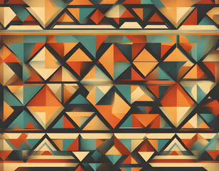 retro geometric vector geometric pattern background