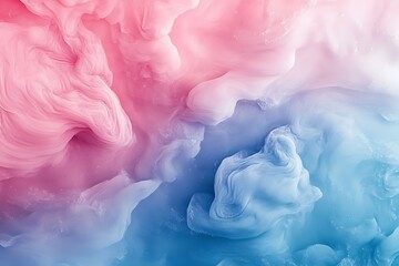 Poster - Abstract Swirls Texture with Pink and Blue Fluid Design for Backgrounds & Overlays