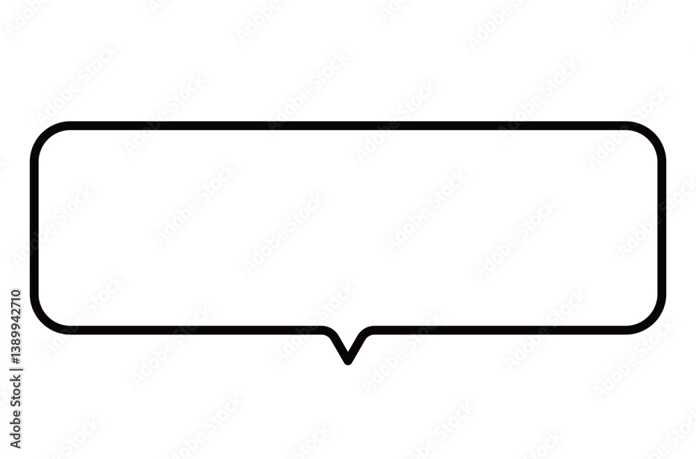 Vector de Stock 今っぽいシンプルなふきだしのイラスト素材 吹き出し