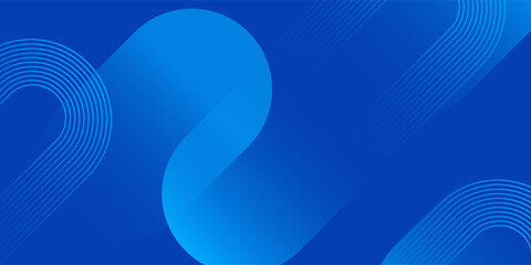 Wall Mural - minimal blue geometric background. modern shiny blue gradient diagonal shapes design. dynamic shapes