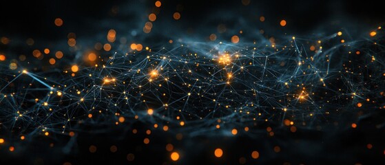 Abstract network of interconnected nodes (2)