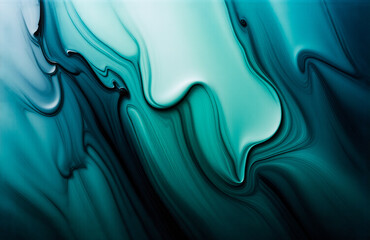 Aufkleber - An abstract image features swirling shades of blue and green, creating a smooth, textured, and flowing pattern reminiscent of fluid art.