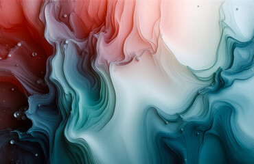 Poster - Hint: The image shows a blend of colors, fluid movement, and an artistic effect, resembling a watercolor or abstract painting.

The image captures a colorful watercolor-like blend, depicting abstract 