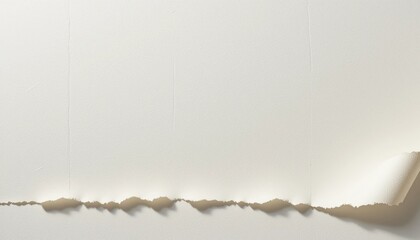 Poster - Torn paper texture minimalist design digital background neutral colors close-up abstract concept