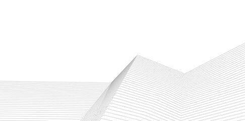 Poster - Minimalist Abstract Line Art - Geometric Architecture and Futuristic Design - Vector Illustration