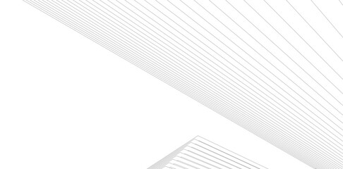Poster - Minimalist Abstract Line Art - Geometric Architecture and Futuristic Design - Vector Illustration