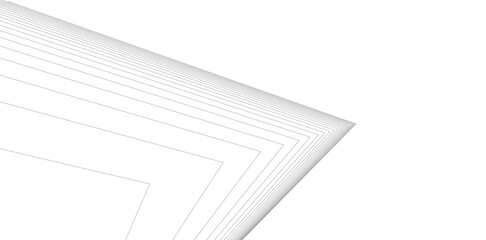 Poster - Minimalist Abstract Line Art - Geometric Architecture and Futuristic Design - Vector Illustration