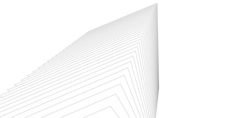 Poster - Minimalist Abstract Line Art - Geometric Architecture and Futuristic Design - Vector Illustration