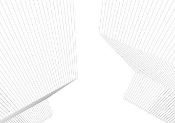 Poster - Minimalist Abstract Line Art - Geometric Architecture and Futuristic Design - Vector Illustration