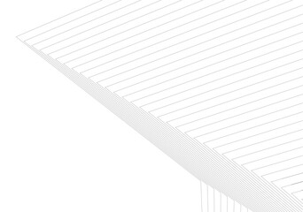 Poster - Minimalist Abstract Line Art - Geometric Architecture and Futuristic Design - Vector Illustration