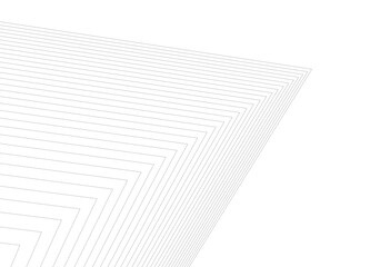 Poster - Minimalist Abstract Line Art - Geometric Architecture and Futuristic Design - Vector Illustration