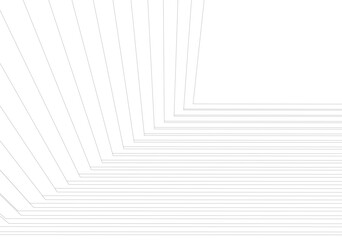 Poster - Minimalist Abstract Line Art - Geometric Architecture and Futuristic Design - Vector Illustration