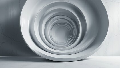 Poster - Dynamic circles in contemporary architecture a visual exploration of minimalist design indoor environment aesthetic perspective