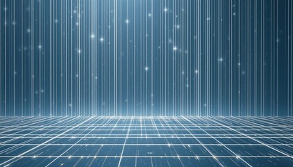 Poster - Dynamic light rays creating a futuristic atmosphere studio space digital art modern environment aerial view innovation concept