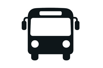 Poster - Vector icon of a bus representing public transportation, suitable for digital designs and mobile applications