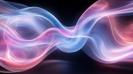 Poster - Abstract representation of flowing ethereal energy across a dark backdrop