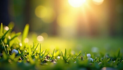 Wall Mural - abstract blurred nature scene, soft focus bokeh effect, light, photo
