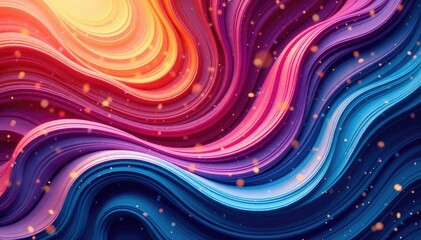 Wall Mural - abstract swirls and curves create a flowing, organic pattern , lines, repeat