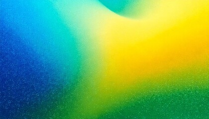 Wall Mural - abstract blue green yellow grainy summer poster design background. colorful grainy gradient