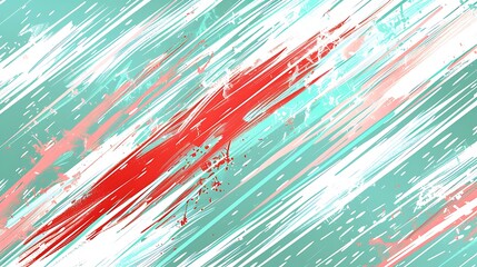 Leinwandbilder - Abstract artwork featuring diagonal brushstrokes with various colors and textures