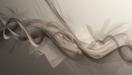 Poster - Dynamic flowing wave patterns abstract art digital design modern aesthetic minimalist environment artistic viewpoint