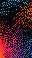 Poster - Vibrant Abstract Color Halftone Dots Background with Minimalist Vector Style