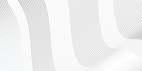 Fototapete - Curve wave seamless pattern line texture. abstract white and gray vector wave elegant striped diagonal line technology concept web texture background. geometric modern or simple minimal line vector.