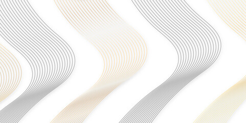 Fototapete - Curve wave seamless pattern line texture. abstract colorful vector wave elegant striped diagonal line technology concept web texture background. geometric modern or simple minimal line vector.