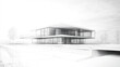 © Mundhut - Modern House Architectural Sketch, Landscape View, Design Concept