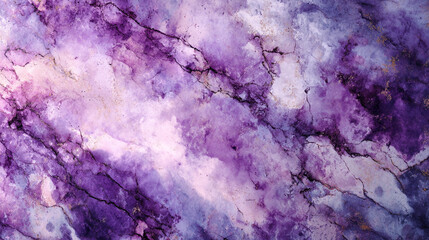 Poster - Abstract purple and white marble texture with dark veins and soft color transitions present