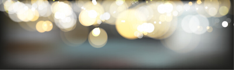 Aufkleber - Bokeh background with soft golden light orbs on a transparent grid, ideal for overlays and graphic design projects.	
