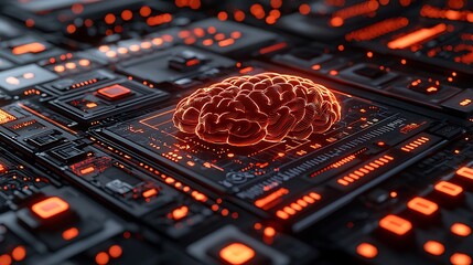 Poster - Brain on Circuit Board