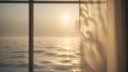 Aufkleber - Shadow of the sun streaming through the kitchen window