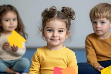 Aufkleber - Playful Gen Alpha Learning Inclusive Early Childhood Education Moments with Soft Color Theory, Expressive Preschool Engagement and Mindful Pedagogical Design