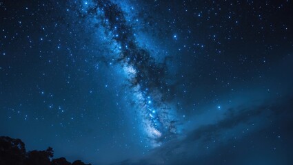 stars background a blue starry sky during a dark night