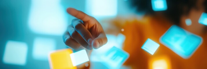 Leinwandbilder - Futuristic Compliance Intelligence Digital Verification Workflow with Immersive Mixed Reality UI, Enterprise Certification Tech Empowering Professional Innovation