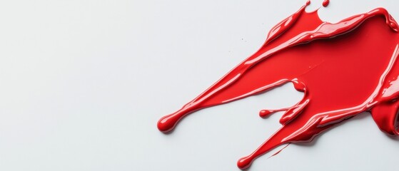Fototapete - Minimalist Red Paint Splash Contemporary Design Texture for Digital Marketing, Branding, and Creative Visual Storytelling Concepts