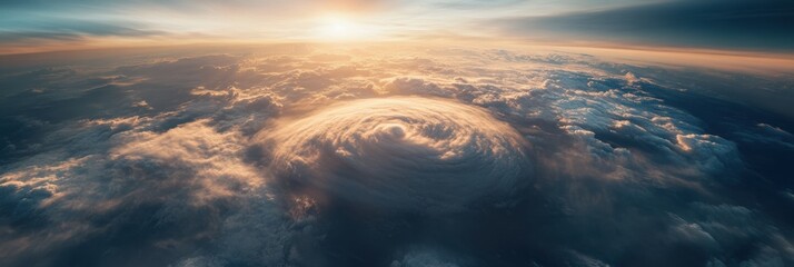 Poster - Climate Tech Visualization Epic Satellite Imagery of Atmospheric Hurricane Dynamics - Next-Gen Meteorological Monitoring and Extreme Weather Intelligence