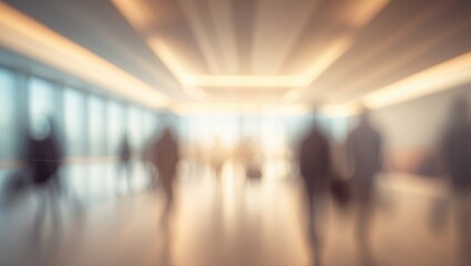 Poster - VAGUE OFFICE SCENE, UP-TO-DATE CONFERENCE VENUE, GATHERING ROOM, SHOWROOM FLOOR, HOSPITAL LOCATION
