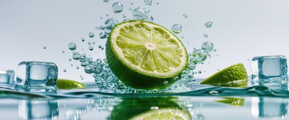 Poster - Bubbles Created in Water When Lime is Introduced